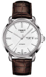  Shop Authentic Tissot Automatics III Steel White Dial Brown Leather Strap Watch For Men - T065.430.16.031.00 - Luxxuri