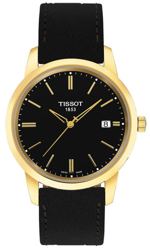  Shop Authentic Tissot T Classic Dream Black Dial Black Leather Strap Watch for Men - T033.410.36.051.01 - Luxxuri