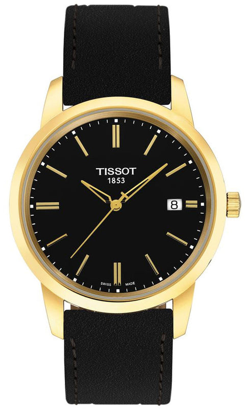  Shop Authentic Tissot T Classic Dream Black Dial Black Leather Strap Watch for Men - T033.410.36.051.01 - Luxxuri