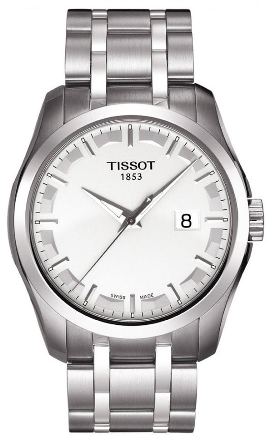  Shop Authentic Tissot T Trend Couturier Chronograph White Dial Silver Steel Strap Watch For Men - T035.410.11.031.00 - Luxxuri