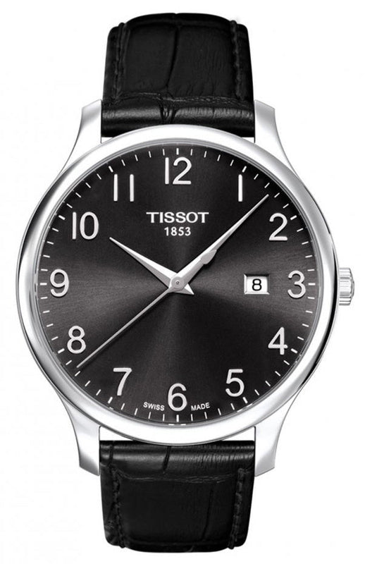  Shop Authentic Tissot T Classic Tradition Black Dial Black Leather Strap Watch For Men - T063.610.16.052.00 - Luxxuri