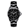  Shop Authentic Chanel J12 Quartz Ceramic Black Dial Black Steel Strap Watch for Women - J12 H0682 - Luxxuri