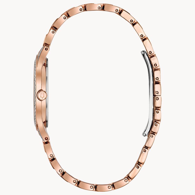  Shop Authentic Bulova Crystal Collection Silver Crystals Dial Two Tone Steel Strap Watch for Women - 98L235 - Luxxuri