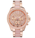  Shop Authentic Michael Kors Wren Crystals Rose Gold Dial Rose Gold Steel Strap Watch for Women - MK6096 - Luxxuri