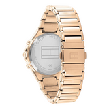  Shop Authentic Tommy Hilfiger Eve Chronograph Quartz Grey Dial Rose Gold Steel Strap Watch For Women - 1782277 - Luxxuri