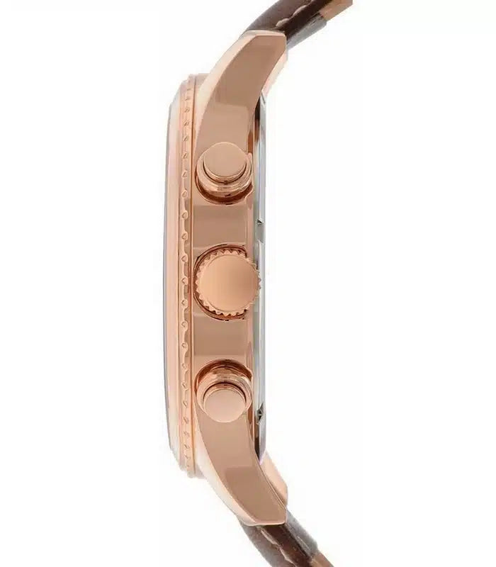  Shop Authentic Guess Pursuit Chronograph Brown Dial Brown Leather Strap Watch for Men - W0500G3 - Luxxuri