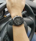  Shop Authentic Emporio Armani Giovanni Chronograph Black Dial Black Rubber Strap Watch For Men - AR11028 - Luxxuri