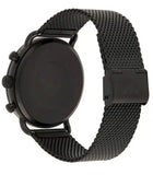  Shop Authentic Emporio Armani Aviator Chronograph Black Dial Black Mesh Bracelet Watch For Men - AR11264 - Luxxuri