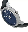  Shop Authentic Emporio Armani Classic Quartz Blue Dial Black Leather Strap Watch For Men - AR1731 - Luxxuri