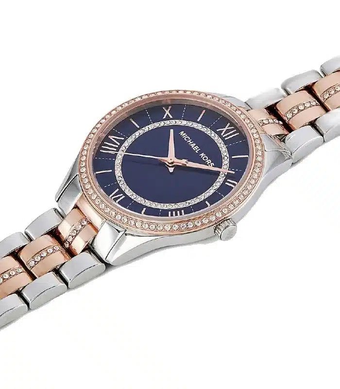  Shop Authentic Michael Kors Lauryn Quartz Blue Dial Two Tone Steel Strap Watch For Women - MK3929 - Luxxuri