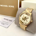  Shop Authentic Michael Kors Tibby Three Hand Gold Dial Gold Steel Strap Watch For Women - MK6879 - Luxxuri