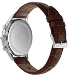  Shop Authentic Hugo Boss Ambassador Chronograph Silver Dial Brown Leather Strap Watch For Men - HB1513195 - Luxxuri