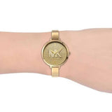  Shop Authentic Michael Kors Parker Crystals Gold Dial Gold Steel Strap Watch For Women - MK4469 - Luxxuri