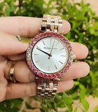  Shop Authentic Michael Kors Darci Pave Silver Dial Rose Gold Steel Strap Watch For Women - MK4517 - Luxxuri