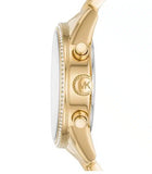  Shop Authentic Michael Kors Runway Chronograph Gold Dial Gold Steel Strap Watch For Women - MK5698 - Luxxuri