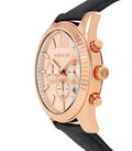  Shop Authentic Michael Kors Lexington Chronograph Rose Gold Dial Black Leather Strap Watch For Men - MK8516 - Luxxuri
