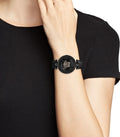  Shop Authentic Versace Palazzo Empire Black Dial Black Leather Strap Watch for Women - VCO050017 - Luxxuri