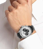  Shop Authentic Hugo Boss Casual Chronograph Silver Dial Black Leather Strap Watch For Men - HB1512880 - Luxxuri
