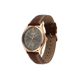  Shop Authentic Hugo Boss Ambassador Grey Dial Brown Leather Strap Watch for Men - 1513387 - Luxxuri