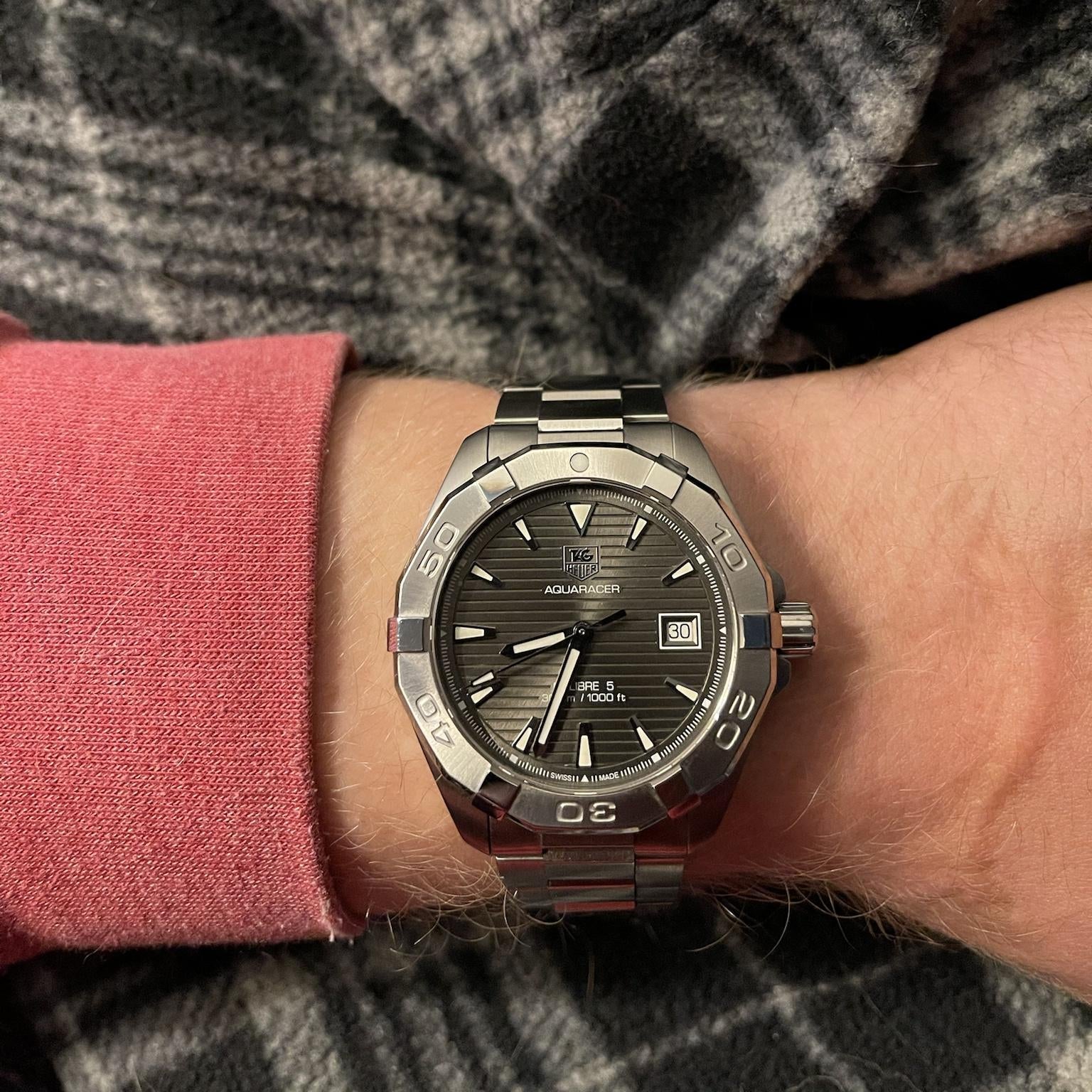  Shop Authentic Tag Heuer Aquaracer Anthracite Dial Watch for Men - WAY2113.BA0928 - Luxxuri