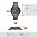  Shop Authentic Armani Exchange Drexler Chronograph Black Dial Black Steel Strap Watch For Men - AX2601 - Luxxuri