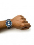  Shop Authentic Hugo Boss Jet Blue Dial Black Leather Strap Watch for Men - 1513283 - Luxxuri