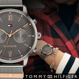 Shop Authentic Tommy Hilfiger Blake Quartz Grey Dial Silver Mesh Bracelet Watch for Men - 1782304 - Luxxuri
