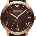  Shop Authentic Emporio Armani Classic Quartz Brown Dial Brown Leather Strap Watch For Men - AR1613 - Luxxuri