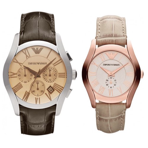  Shop Authentic Emporio Armani Valente Analog Beige Dial Beige Leather Strap Watch For Men - AR1667 - Luxxuri