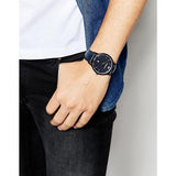  Shop Authentic Emporio Armani Renato Blue Dial Blue Leather Strap Watch For Men - AR2479 - Luxxuri