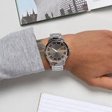  Shop Authentic Armani Exchange Hampton Chronograph Skeleton Black Dial Silver Steel Strap Watch For Men - AX2199 - Luxxuri