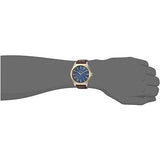  Shop Authentic Armani Exchange Nico Quartz Blue Dial Brown Leather Strap Watch For Men - AX2334 - Luxxuri