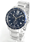  Shop Authentic Tissot Quickster Chronograph Blue Dial Watch For Men - T095.417.11.047.00 - Luxxuri