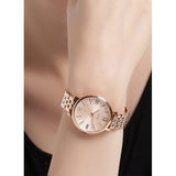  Shop Authentic Fossil Jacqueline Rose Gold Dial Rose Gold Steel Strap Watch for Women - ES3435 - Luxxuri