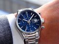  Shop Authentic Tag Heuer Carrera Chronograph 41mm Blue Dial Silver Steel Strap Watch for Men - CBK2112.BA0715 - Luxxuri