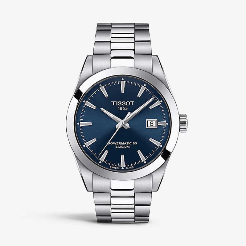  Shop Authentic Tissot Gentlemen Powermatic 80 Silicium Blue Dial Silver Steel Strap Watch For Men - T127.407.11.041.00 - Luxxuri