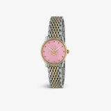  Shop Authentic Gucci G Timeless Quartz Pink Dial Two Tone Steel Strap Watch For Women - YA1265030 - Luxxuri