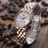  Shop Authentic Mido Baroncelli III Automatic Mother of Pearl White Dial Two Tone Steel Strap Watch For Women - M7600.9.69.1 - Luxxuri