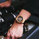  Shop Authentic Maserati Potenza Automatic Rose Gold Dial Black Leather Strap Watch For Men - R8821108002 - Luxxuri
