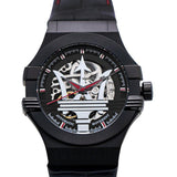  Shop Authentic Maserati Potenza Automatic Black Dial Black Leather Strap Watch For Men - R8821108008 - Luxxuri