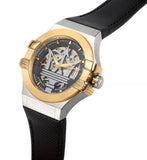  Shop Authentic Maserati Potenza Automatic Skeleton Dial Black Leather Strap Watch For Men - R8821108011 - Luxxuri