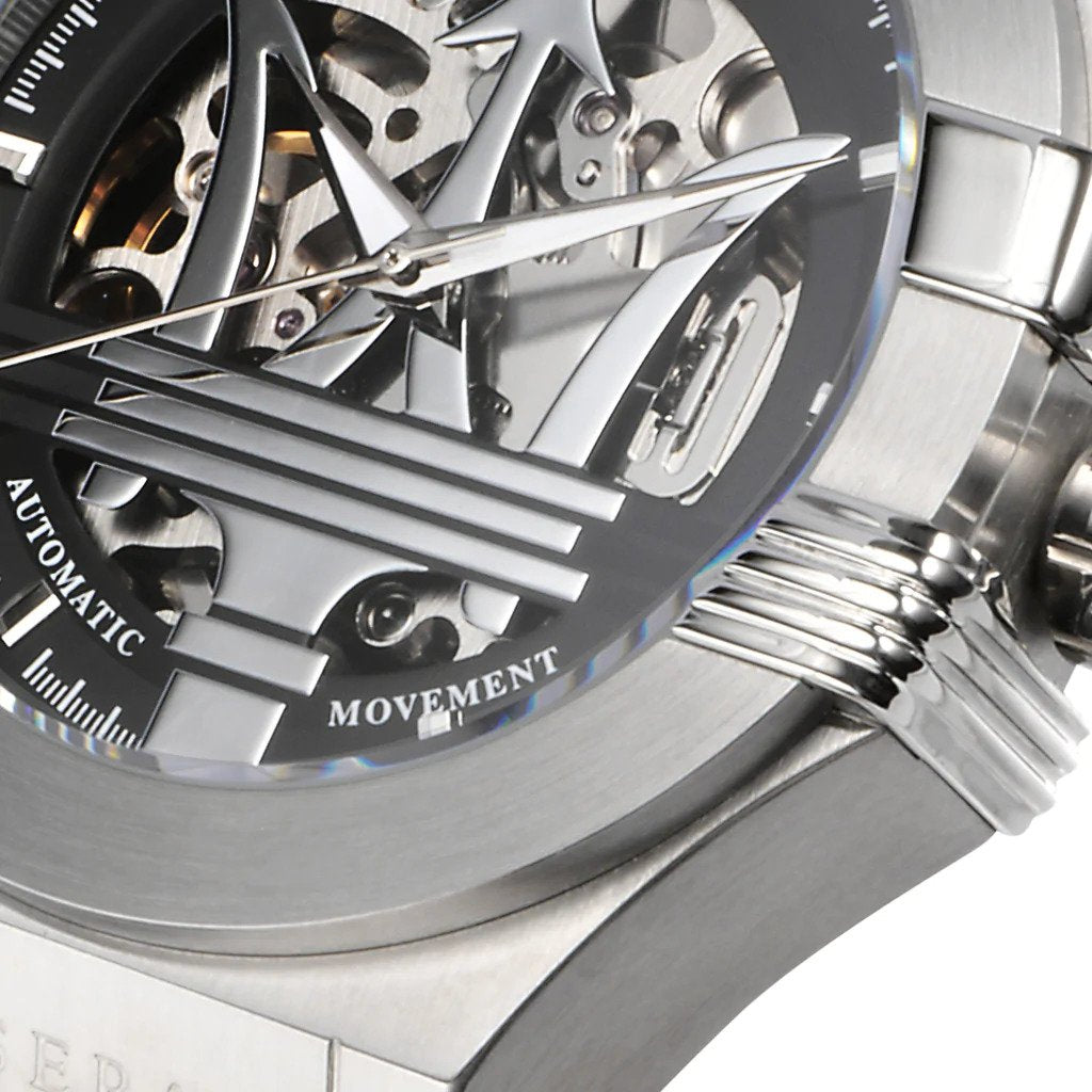  Shop Authentic Maserati Potenza Automatic Black Dial Black Leather Strap Watch For Men - R8821108038 - Luxxuri