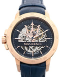  Shop Authentic Maserati Automatic Blue Dial Blue Leather Strap Watch For Men - R8821119005 - Luxxuri
