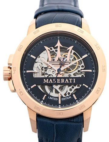  Shop Authentic Maserati Automatic Blue Dial Blue Leather Strap Watch For Men - R8821119005 - Luxxuri