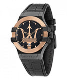  Shop Authentic Maserati Potenza Quartz Black Dial Black Leather Strap Watch For Men - R8851108032 - Luxxuri