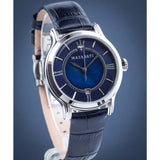  Shop Authentic Maserati Epoca Blue Dial Blue Leather Strap Watch For Women - R8851118502 - Luxxuri
