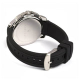 Shop Authentic Maserati SFIDA Chronograph Black Silver Dial Black Rubber Strap Watch For Men - R8851123001 - Luxxuri