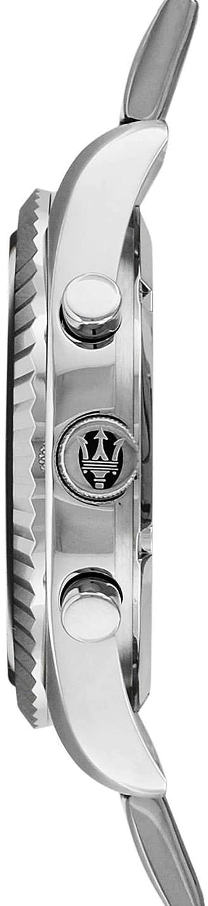  Shop Authentic Maserati Competizione Chronograph Black Dial Silver Steel Strap Watch For Men - R8853100012 - Luxxuri