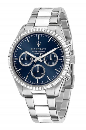  Shop Authentic Maserati Competizione Chronograph Quartz Blue Dial Watch For Men - R8853100022 - Luxxuri
