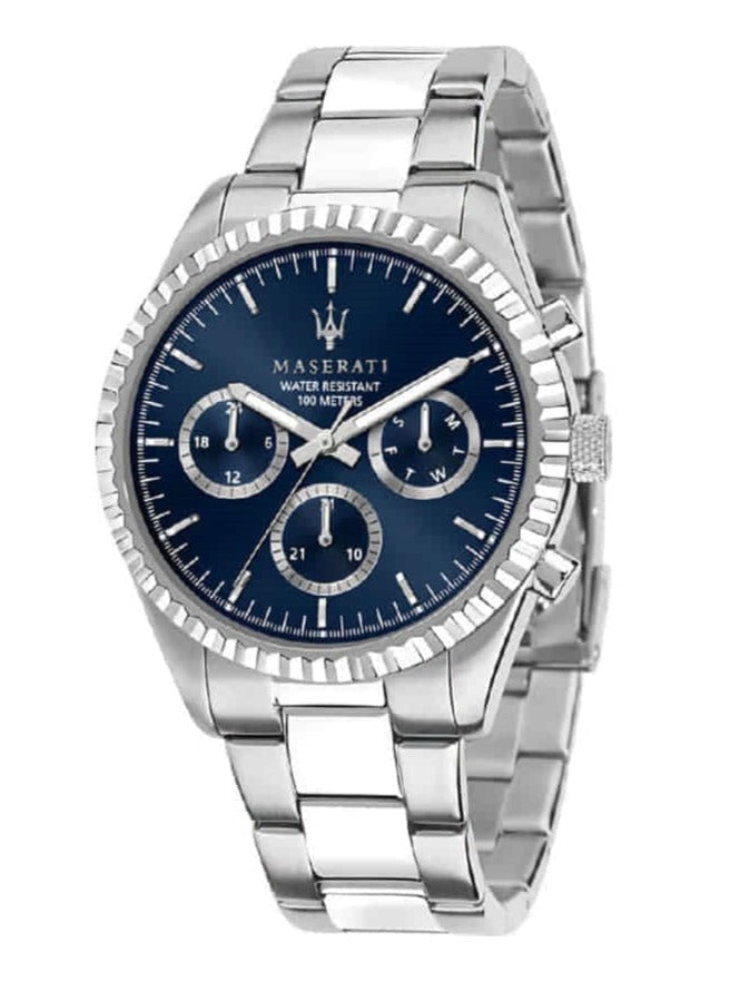  Shop Authentic Maserati Competizione Chronograph Quartz Blue Dial Watch For Men - R8853100022 - Luxxuri